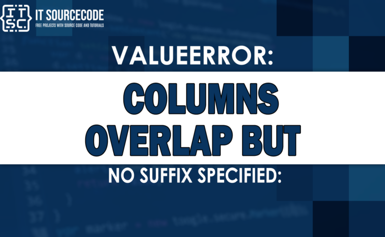 valueerror columns overlap but no suffix specified