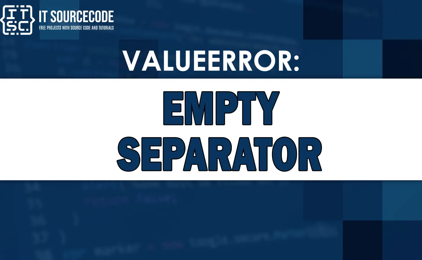 valueerror empty separator