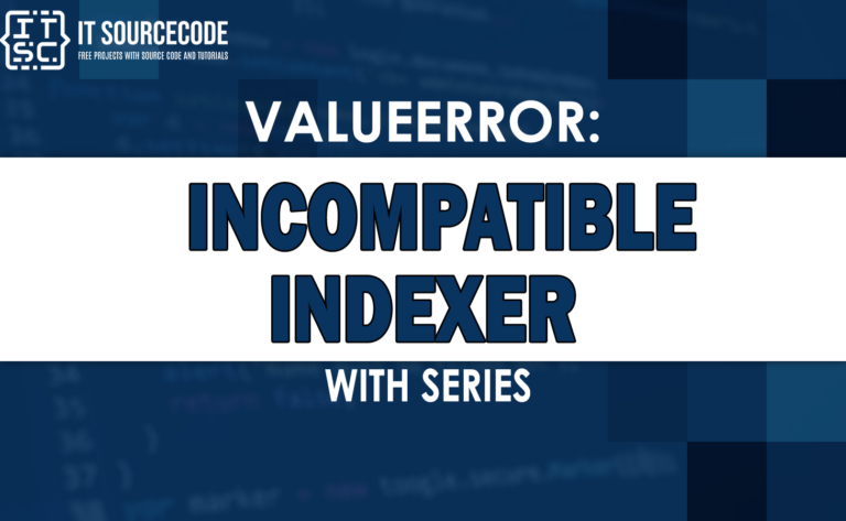 valueerror incompatible indexer with series