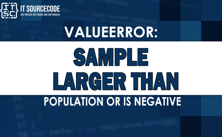 valueerror sample larger than population or is negative