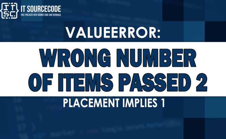 valueerror wrong number of items passed 2 placement implies 1