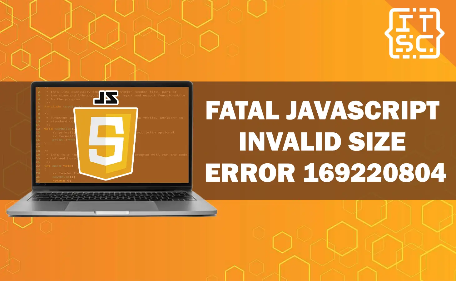 How to fix fatal JavaScript invalid size error 169220804?