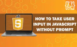 How to take user input in JavaScript without prompt