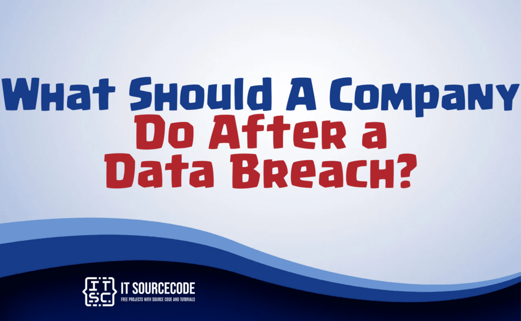 what should a company do after a data breach?