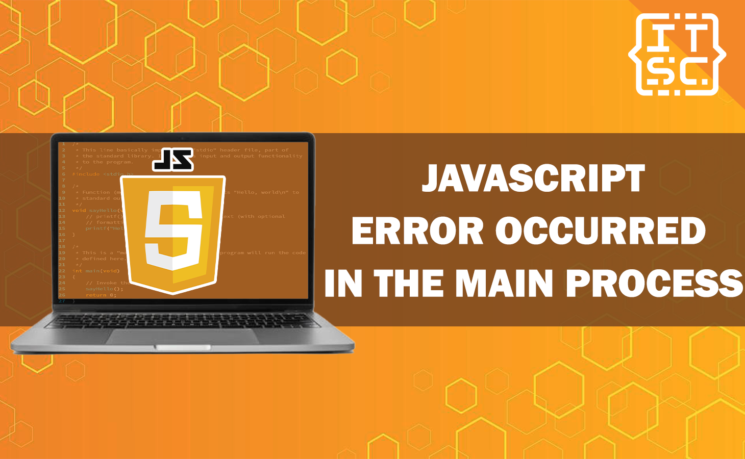 JavaScript Error Occurred in the Main Process