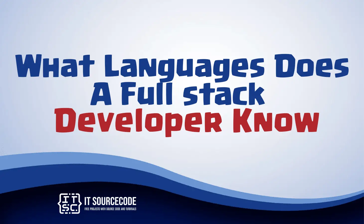 what languages does a full stack developer know