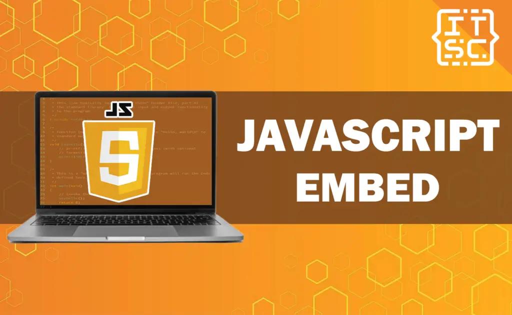 embed js script in html