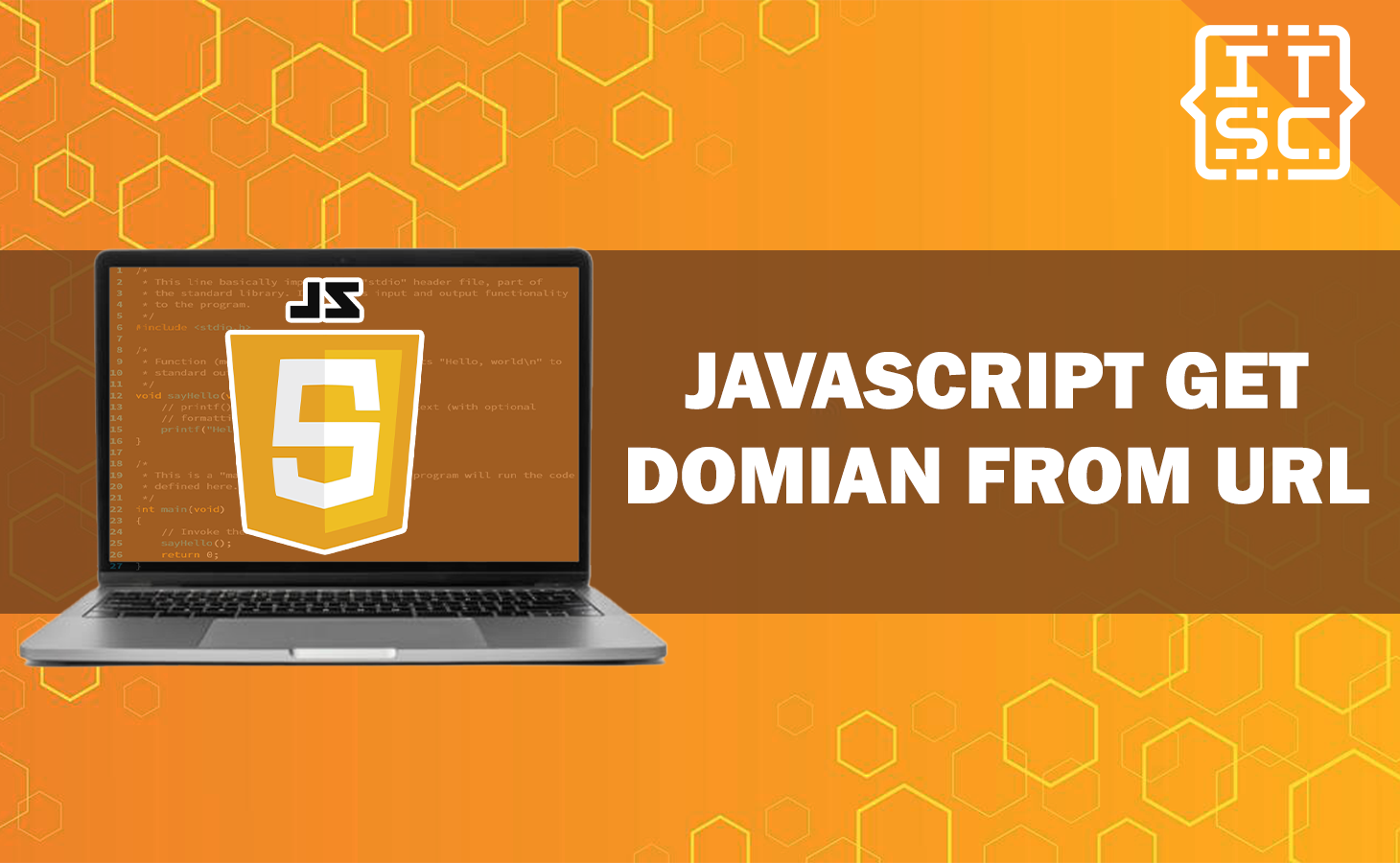 javascript get domain from url