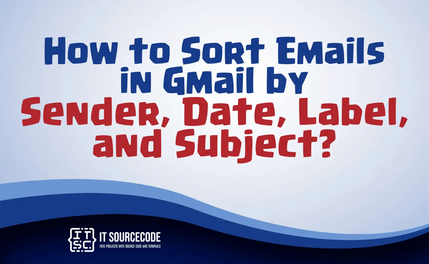 how to sort emails in gmail by sender