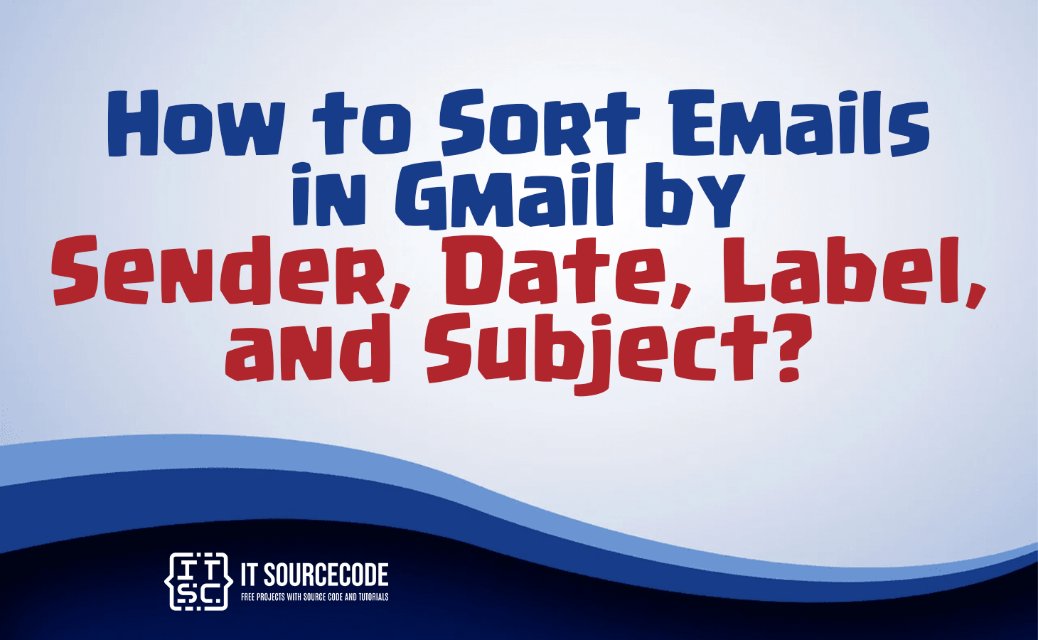 how to sort emails in gmail by sender