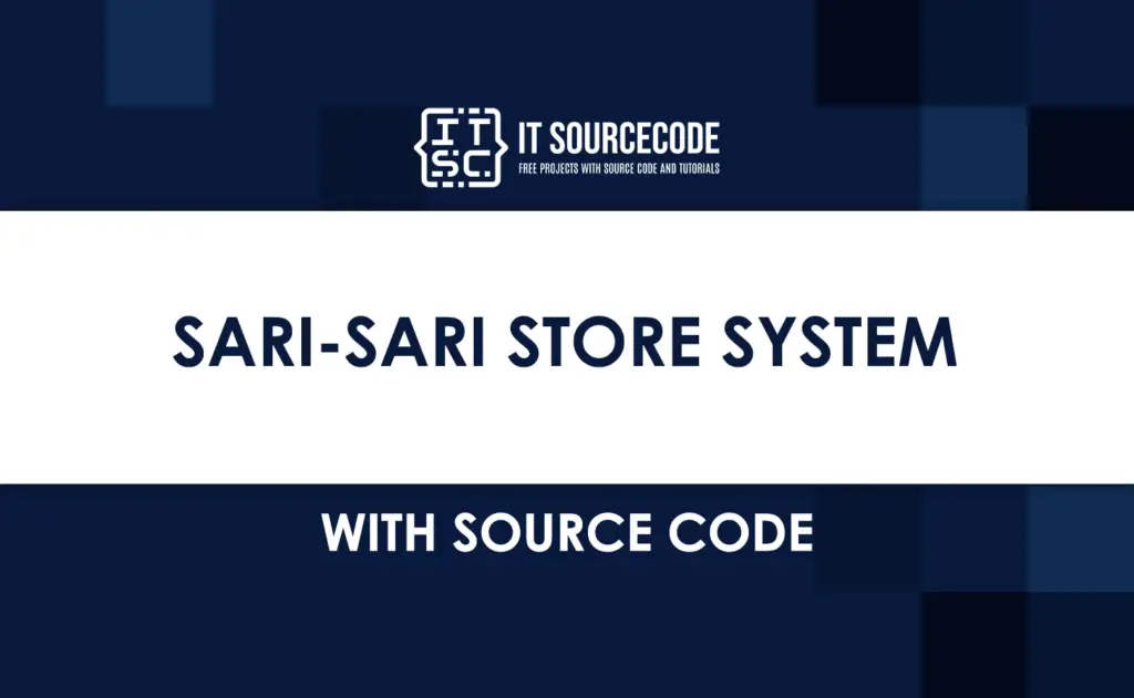 Sari Sari Store System With Source Code