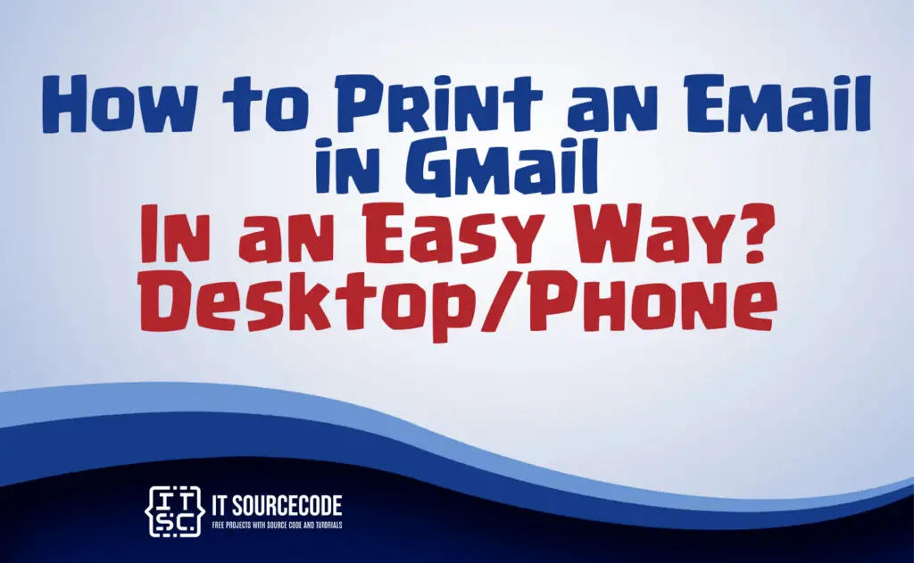 how to print an email in gmail