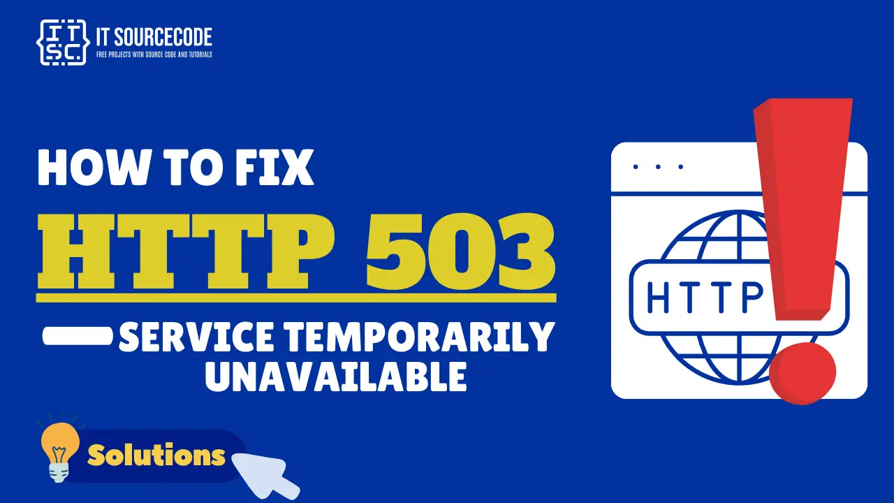 How to Fix the HTTP 503 Service Temporarily Unavailable Error
