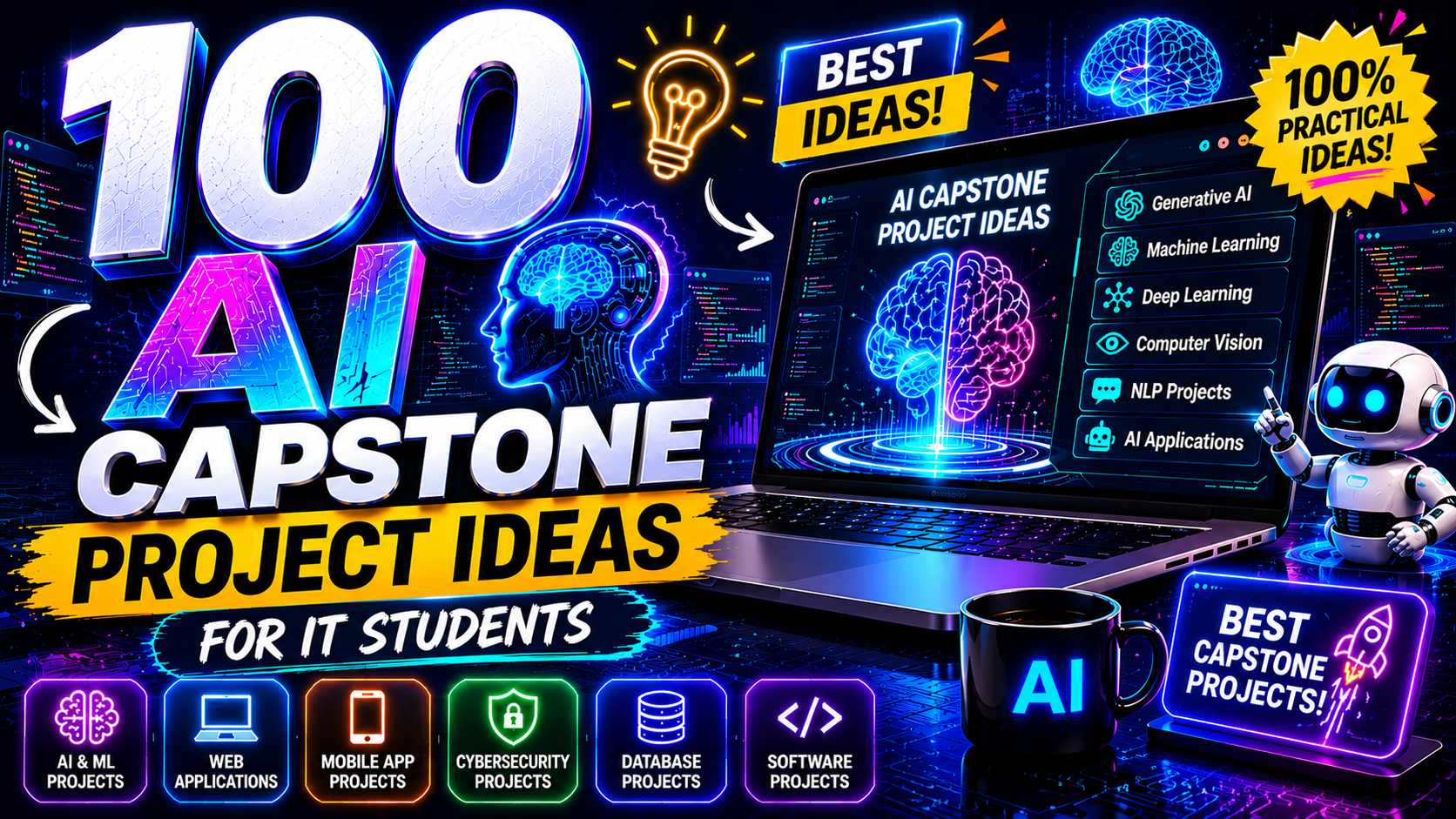 100 AI Capstone Project Ideas for IT Students (2026)