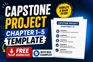 Capstone Project Chapter 1-5 Template: Free Download (2026)