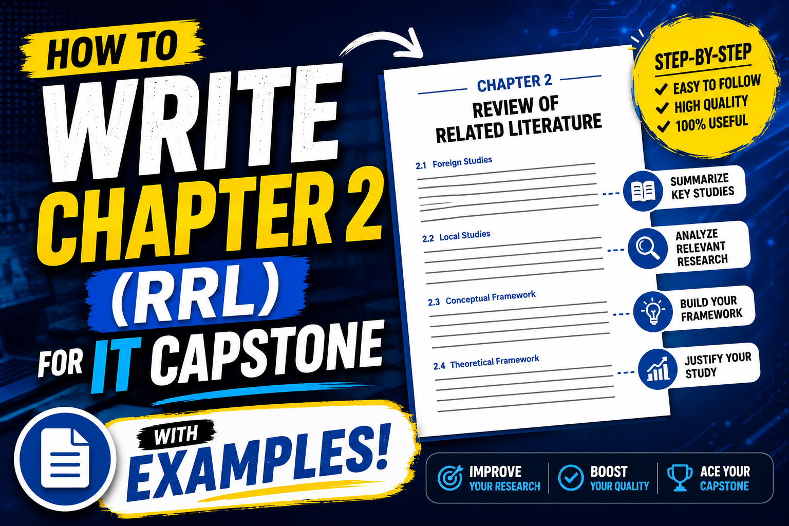 How to Write Chapter 2 RRL for IT Capstone with Examples (2026)