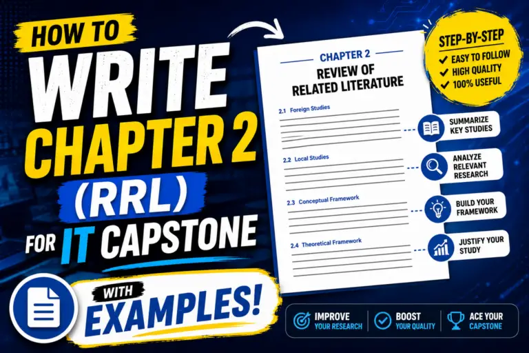 How to Write Chapter 2 (RRL) for IT Capstone — With Examples