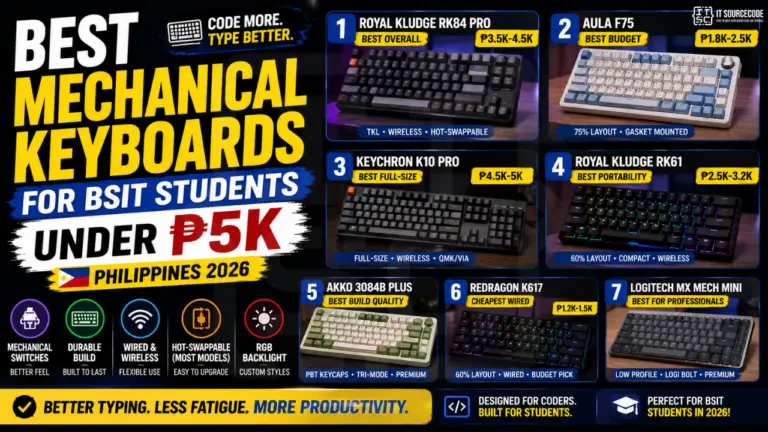 Best Mechanical Keyboards · BSIT Students · Under ₱5K · 2026