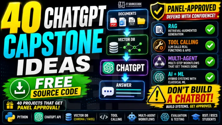 ChatGPT capstone project ideas for IT students 2026