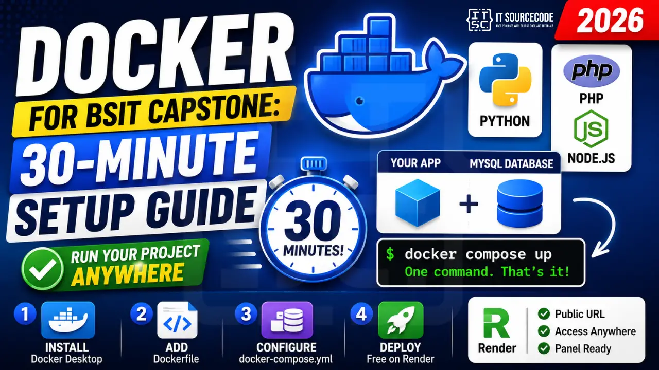Docker for BSIT Capstone 30-Minute Setup Guide (2026)