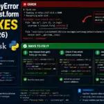 Flask KeyError on request.form: 3 Fixes (2026)