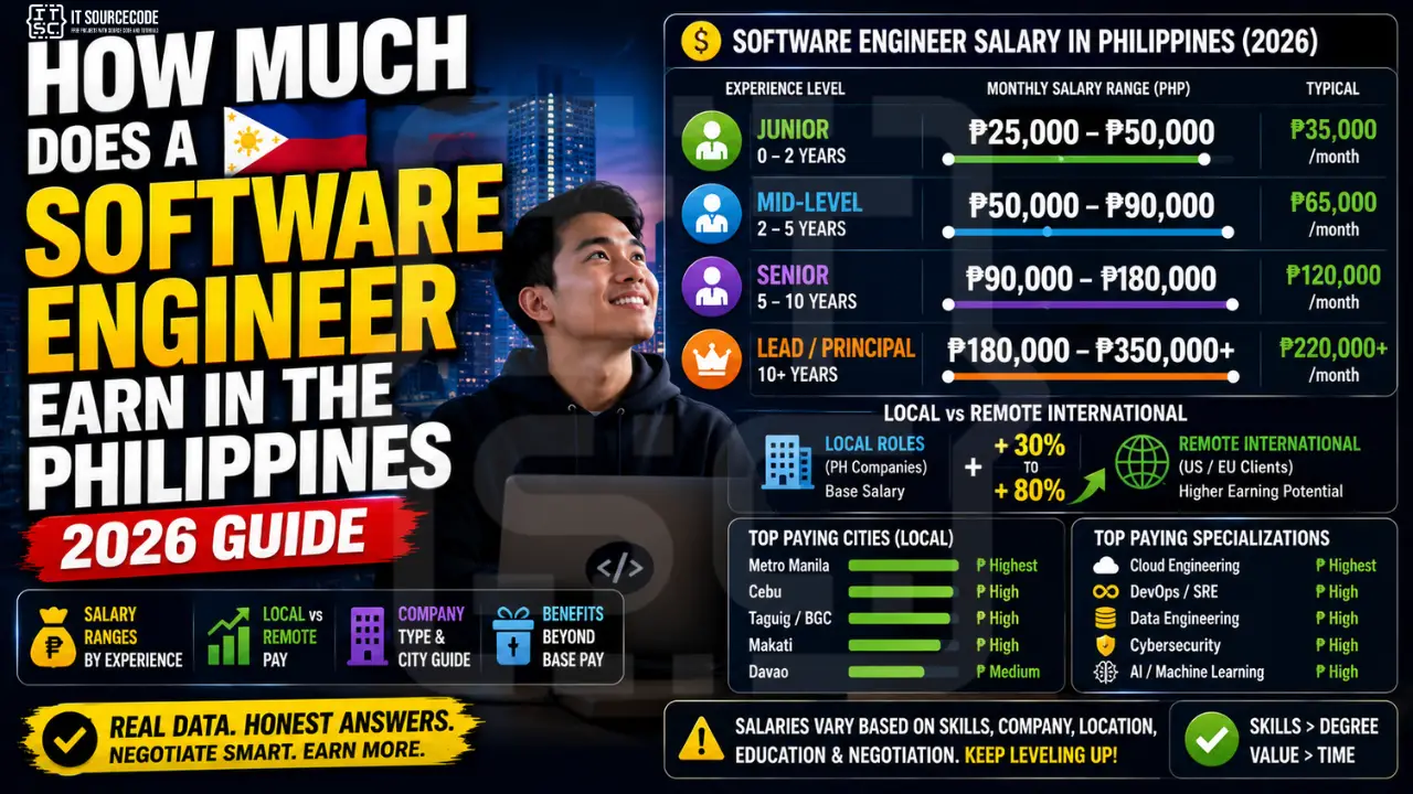 Software engineer salary Philippines 2026 guide
