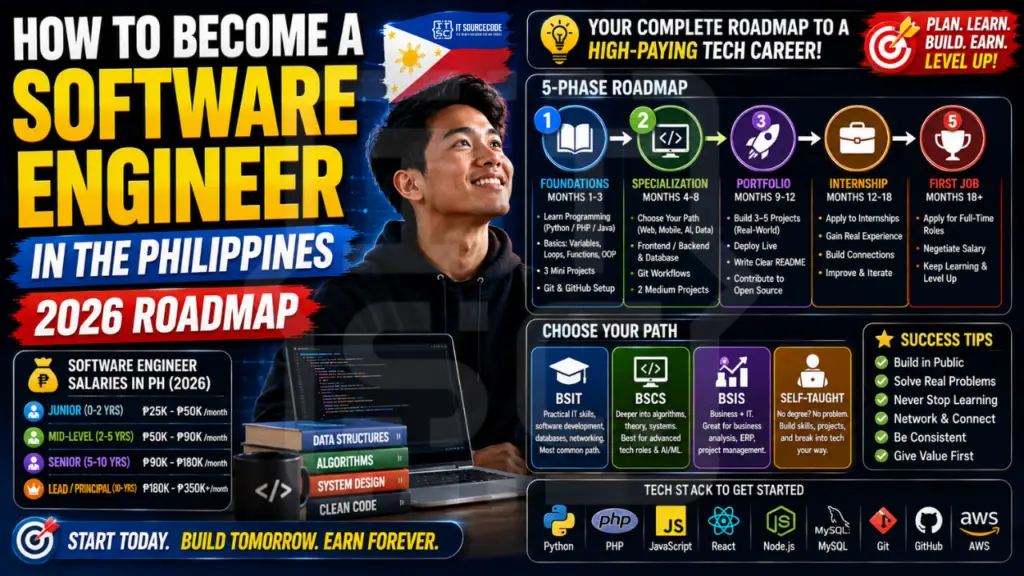 How to Become a Software Engineer in the Philippines · 2026 Roadmap