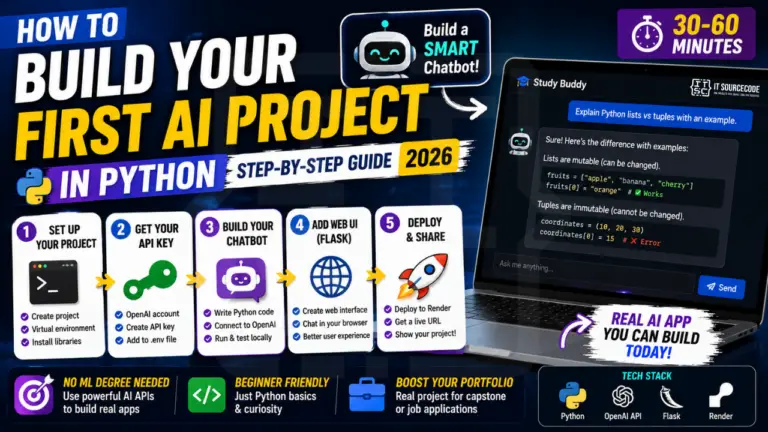 How to Build Your First AI Project in Python (Step-by-Step Guide 2026)