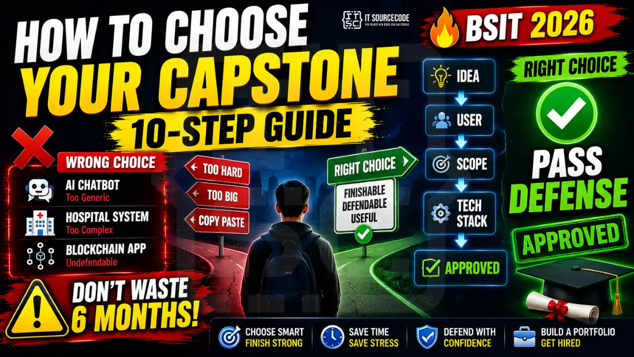 How to Choose Your Capstone Project (10 Step Decision Guide for BSIT 2026)