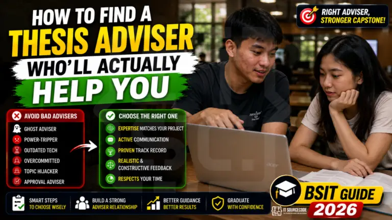 How to Find a Thesis Adviser Who’ll Actually Help You (BSIT Guide 2026)