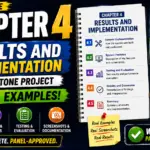 How to write Chapter 4 Results and Implementation for capstone project