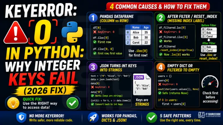 KeyError 0 in Python Why Integer Keys Fail (2026 Fix)