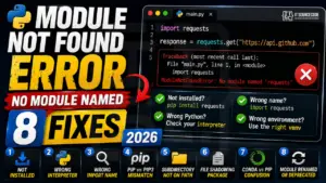 198+ Python ModuleNotFoundError Fixes: 2026 Reference