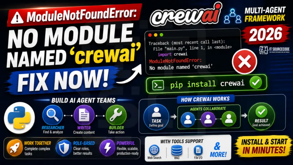 ModuleNotFoundError No Module Named 'crewai' (2026)