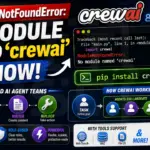 ModuleNotFoundError No Module Named 'crewai' (2026)