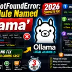 ModuleNotFoundError No Module Named 'ollama' (2026)