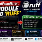 ModuleNotFoundError No Module Named 'ruff' (2026)