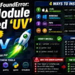 ModuleNotFoundError No Module Named 'uv' (2026)
