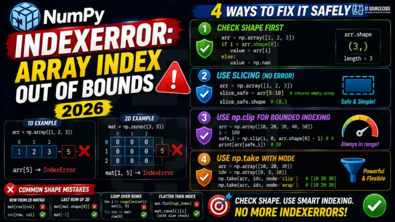 NumPy IndexError Array Index Out of Bounds (2026)