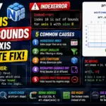 NumPy index N is out of bounds for axis Complete Fix