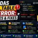Pandas pivot_table KeyError 4 Causes & Fixes (2026)