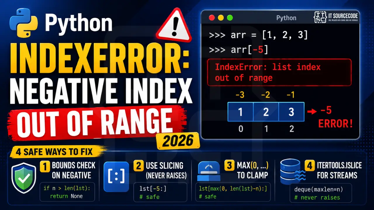 Python IndexError Negative Index Out of Range (2026)