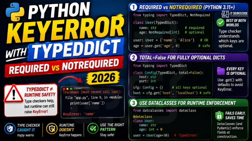 Python KeyError with TypedDict Required vs NotRequired (2026)