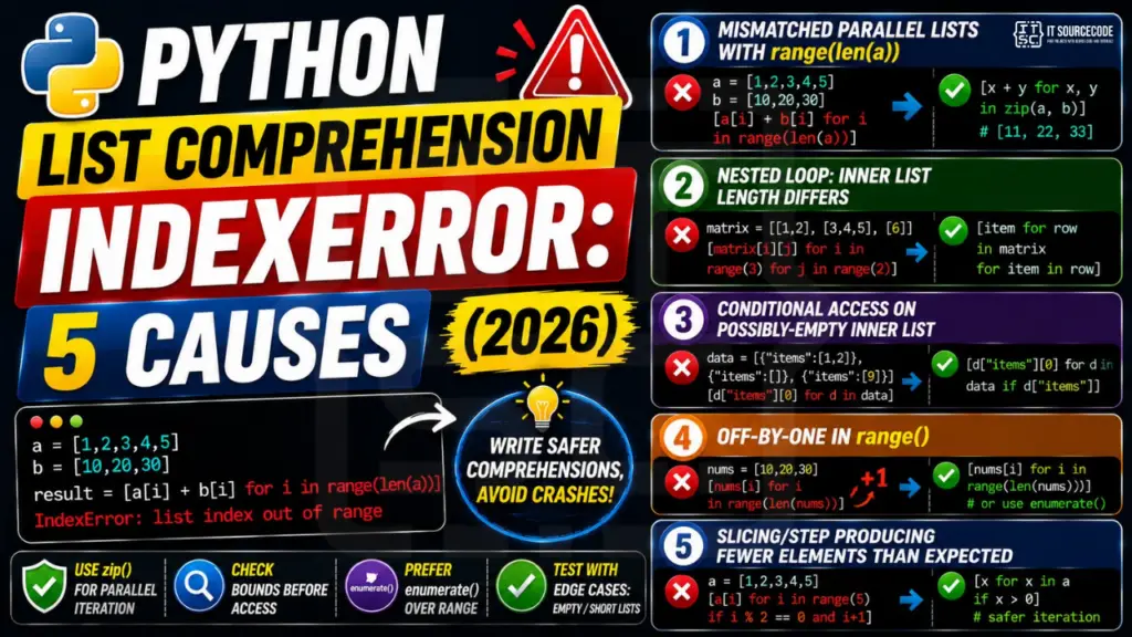 Python List Comprehension IndexError 5 Causes (2026)