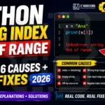 Python String Index Out of Range · 6 Fixes · 2026