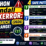 Python re.findall IndexError Empty Match Out of Range (2026)