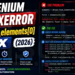 Selenium IndexError on find_elements[0] Fix (2026)