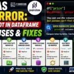 pandas KeyError · Column Not in DataFrame · Fix 2026