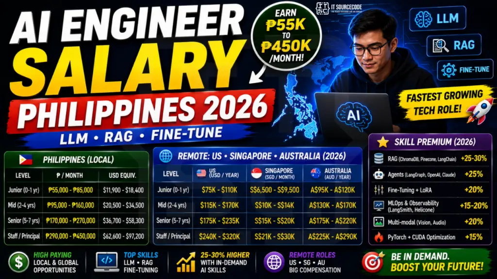 AI Engineer Salary Philippines 2026 (LLM, RAG, Fine-Tune)