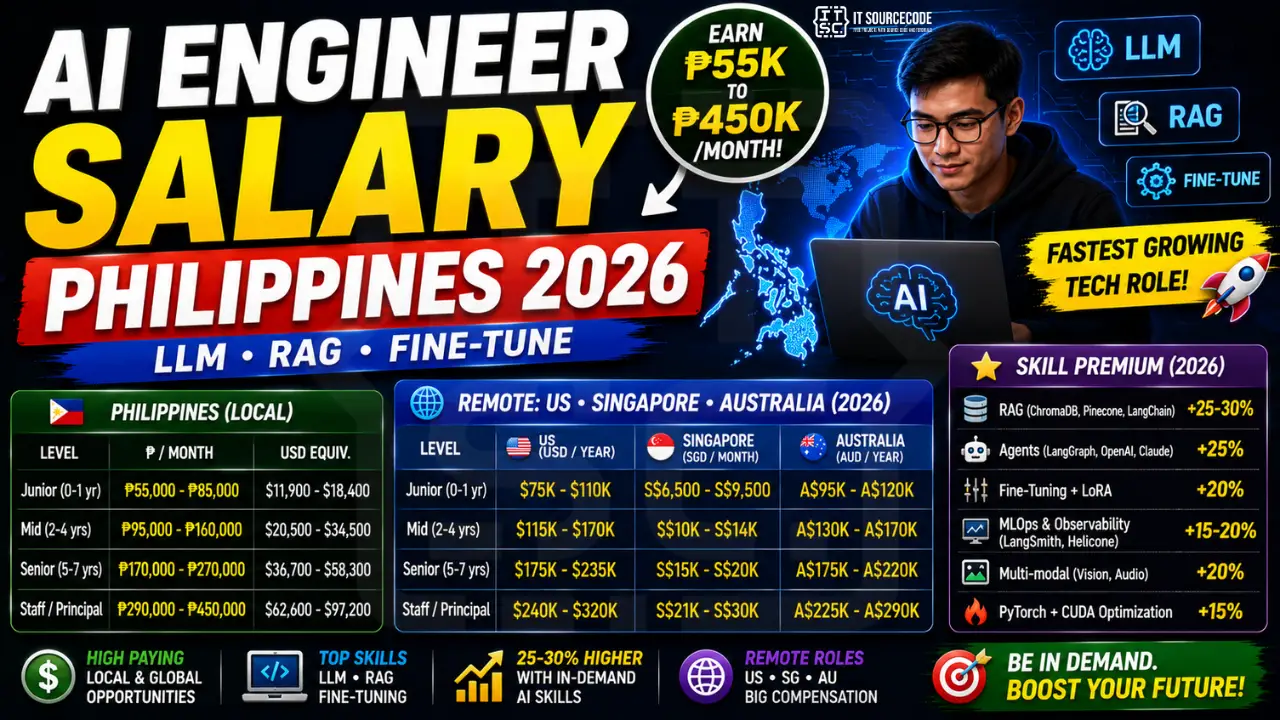 AI Engineer Salary Philippines 2026 (LLM, RAG, Fine-Tune)